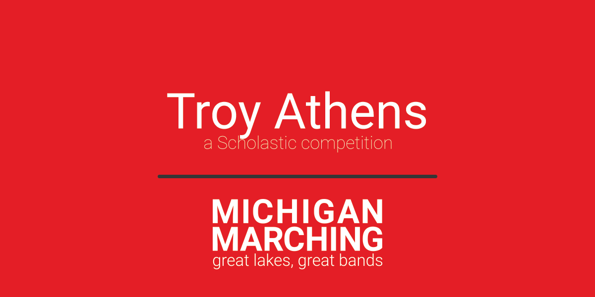 Troy Athens Marching Invitational