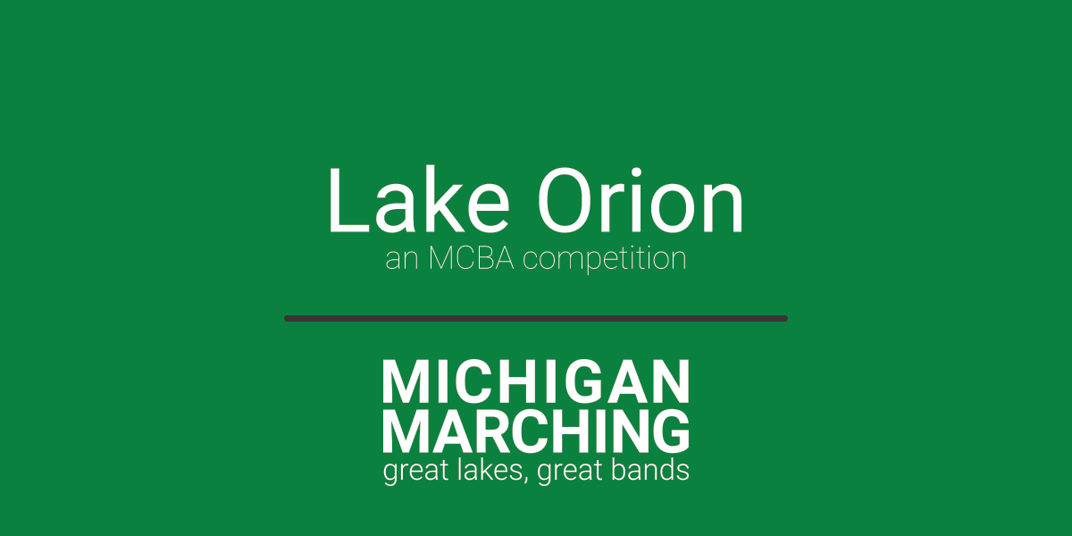 Lake Orion Marching Invitational